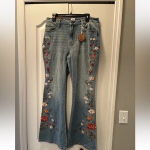 Driftwood ladies fiora wide leg flare jeans